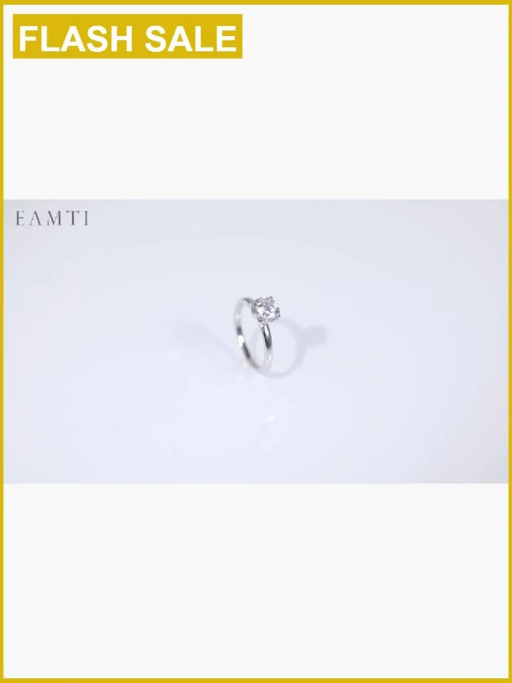 1.5CT Solitaire Round CZ Engagement Ring 925 Silver Sizes 3-11